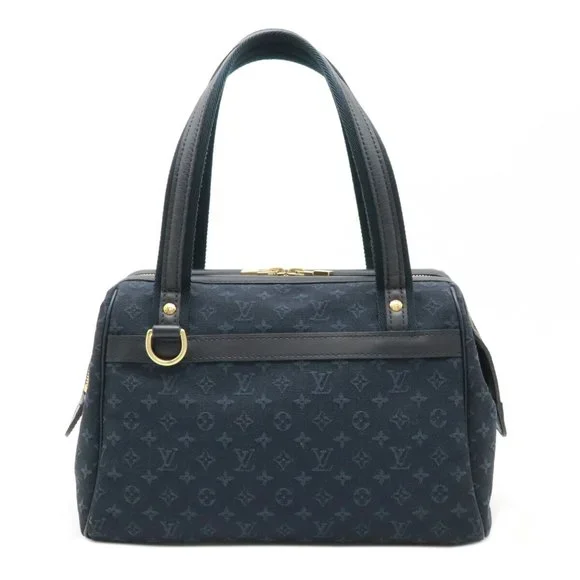 Louis Vuitton Navy Monogram Satchel - Picture 2 of 12